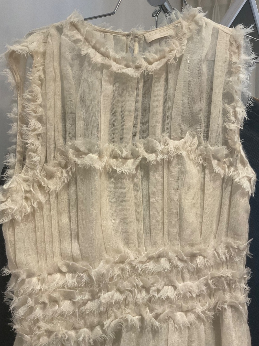 Ulla Johnson sleeveless Aberdeen dress ivory wool size 4 - Picture 2 of 6